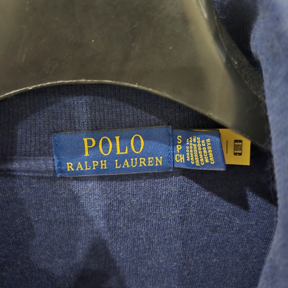 Ralph Lauren Men's Navy Zip-Up Sweater - Picture 2 of 3